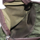 PRADA Backpack Nylon Khaki Silver Auth ARZ693-30