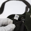 PRADA Backpack Nylon Khaki Silver Auth ARZ693-12