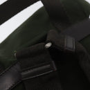 PRADA Backpack Nylon Khaki Silver Auth ARZ693-8
