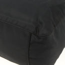 PRADA Hand Bag Nylon Black Silver Auth ARZ694-15