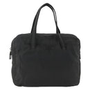 PRADA Hand Bag Nylon Black Silver Auth ARZ694-13