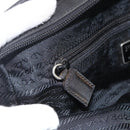 PRADA Hand Bag Nylon Black Silver Auth ARZ694-21