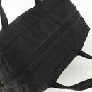 PRADA Hand Bag Nylon Black Silver Auth ARZ694-6