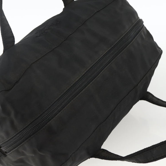 PRADA Hand Bag Nylon Black Silver Auth ARZ694