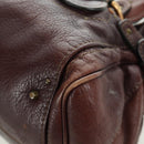 Chloe Paddington Hand Bag Leather Brown Silver gold Auth ARZ698SAV-13