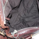 Chloe Paddington Hand Bag Leather Brown Silver gold Auth ARZ698SAV-18