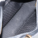 Christian Dior Lady Dior Tote Bag Leather 2way Black Gold Auth ARZ701-11