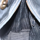 Christian Dior Lady Dior Tote Bag Leather 2way Black Gold Auth ARZ701-22