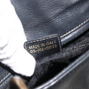 Christian Dior Lady Dior Tote Bag Leather 2way Black Gold Auth ARZ701-12