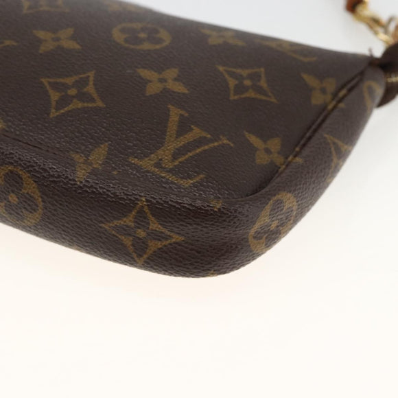 LOUIS VUITTON Monogram Pochette Accessoires Beutel M51980 LV Auth ARZ704