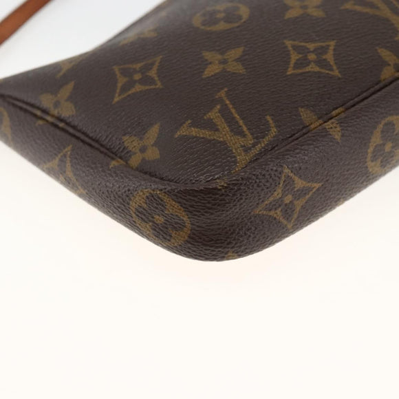 LOUIS VUITTON Monogram Pochette Accessoires Beutel M51980 LV Auth ARZ704