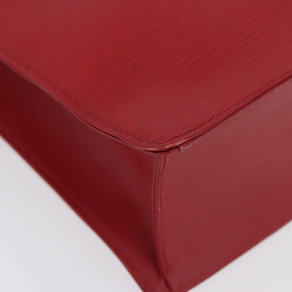 LOUIS VUITTON Epi Sac Plat Hand Bag Red M5274E LV Auth BSZ701A