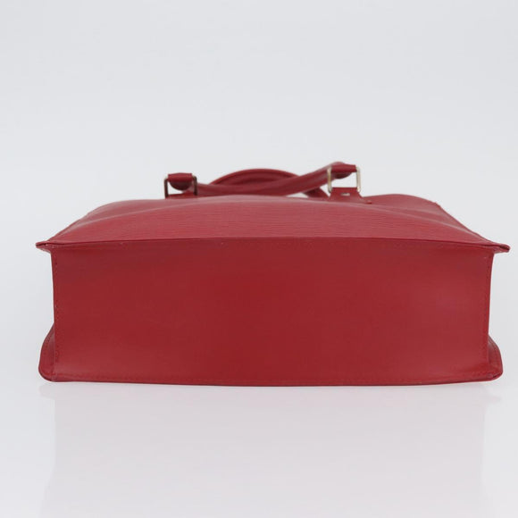 LOUIS VUITTON Epi Sac Plat Hand Bag Red M5274E LV Auth BSZ701A