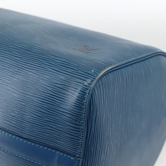 LOUIS VUITTON Epi Speedy 30 Hand Bag Toledo Blue M43005 LV Auth BSZ702A