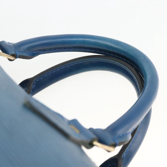 LOUIS VUITTON Epi Speedy 30 Hand Bag Toledo Blue M43005 LV Auth BSZ702A