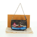LOUIS VUITTON Monogram Vivienne Mini Pochette Accessoires M68489 Auth BSZ703SAM-25