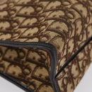 Christian Dior Trotter Canvas Tote Bag Beige Gold Auth BSZ704A-12
