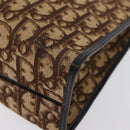 Christian Dior Trotter Canvas Tote Bag Beige Gold Auth BSZ704A-13