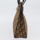 Christian Dior Trotter Canvas Tote Bag Beige Gold Auth BSZ704A-4