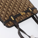 Christian Dior Trotter Canvas Tote Bag Beige Gold Auth BSZ704A-6
