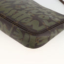 LOUIS VUITTON Monogram graffiti Pochette Pouch Khaki M92191 LV Auth BSZ705A-12
