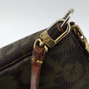 LOUIS VUITTON Monogram graffiti Pochette Pouch Khaki M92191 LV Auth BSZ705A-15