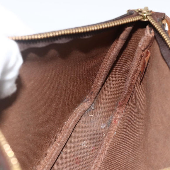 LOUIS VUITTON Monogram graffiti Pochette Pouch Khaki M92191 LV Auth BSZ705A