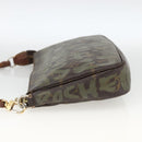 LOUIS VUITTON Monogram graffiti Pochette Pouch Khaki M92191 LV Auth BSZ705A-4