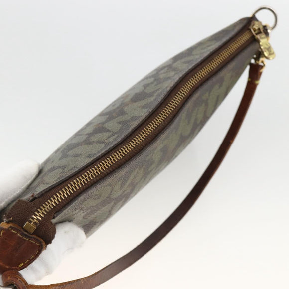 LOUIS VUITTON Monogram graffiti Pochette Pouch Khaki M92191 LV Auth BSZ705A