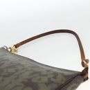 LOUIS VUITTON Monogram graffiti Pochette Pouch Khaki M92191 LV Auth BSZ705A-8