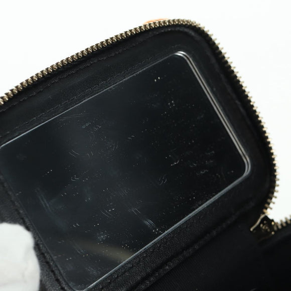 CHANEL Matelasse Chain Vanity Bag Tweed Multicolor Gold CC Auth BSZ708SM