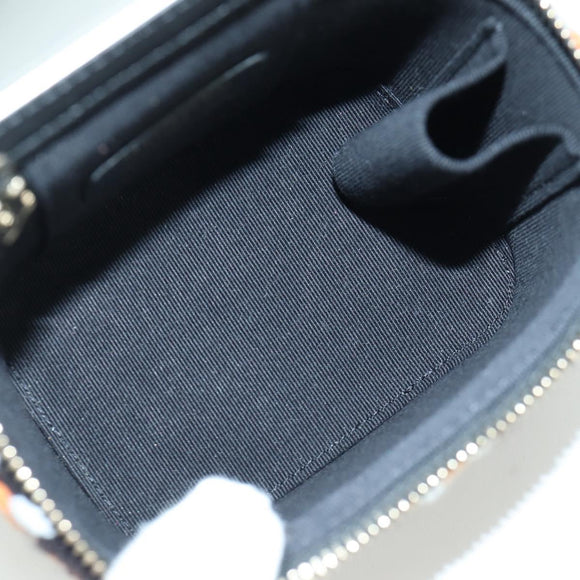 CHANEL Matelasse Chain Vanity Bag Tweed Multicolor Gold CC Auth BSZ708SM
