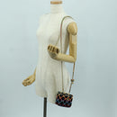 CHANEL Matelasse Chain Vanity Bag Tweed Multicolor Gold CC Auth BSZ708SM-25