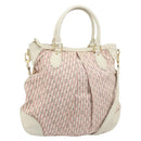 LOUIS VUITTON Mini Lin Croisette Marina PM Bag Pink White M95495 LV Auth ARZ743V-1