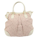 LOUIS VUITTON Mini Lin Croisette Marina PM Bag Pink White M95495 LV Auth ARZ743V-13
