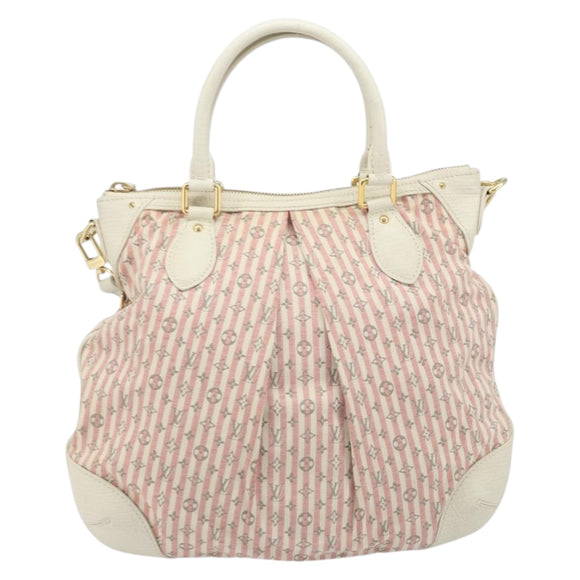 LOUIS VUITTON Mini Lin Croisette Marina PM Bag Pink White M95495 LV Auth ARZ743V