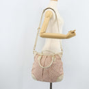 LOUIS VUITTON Mini Lin Croisette Marina PM Bag Pink White M95495 LV Auth ARZ743V-24