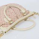 LOUIS VUITTON Mini Lin Croisette Marina PM Bag Pink White M95495 LV Auth ARZ743V-6