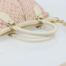 LOUIS VUITTON Mini Lin Croisette Marina PM Bag Pink White M95495 LV Auth ARZ743V-7