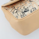 CHANEL Choco Bar Chain Shoulder Bag Satin Pink Gold CC Auth ARZ748SAV-11