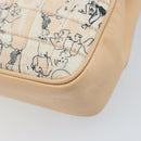 CHANEL Choco Bar Chain Shoulder Bag Satin Pink Gold CC Auth ARZ748SAV-12