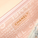 CHANEL Choco Bar Chain Shoulder Bag Satin Pink Gold CC Auth ARZ748SAV-16