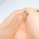 CHANEL Choco Bar Chain Shoulder Bag Satin Pink Gold CC Auth ARZ748SAV-19