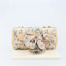 CHANEL Choco Bar Chain Shoulder Bag Satin Pink Gold CC Auth ARZ748SAV-24