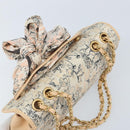 CHANEL Choco Bar Chain Shoulder Bag Satin Pink Gold CC Auth ARZ748SAV-6