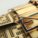 FENDI FENDACE Mini Bucket Shoulder Bag Leather Gold Auth ARZ750SM-20