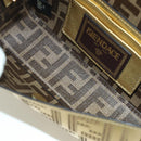 FENDI FENDACE Mini Bucket Shoulder Bag Leather Gold Auth ARZ750SM-10