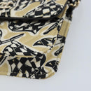 CHANEL Chain Shoulder Pouch Mini Matelasse 12 Satin Beige Gold CC Auth ARZ751SAM-14