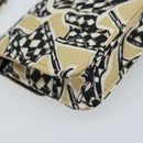 CHANEL Chain Shoulder Pouch Mini Matelasse 12 Satin Beige Gold CC Auth ARZ751SAM-17