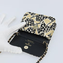 CHANEL Chain Shoulder Pouch Mini Matelasse 12 Satin Beige Gold CC Auth ARZ751SAM-9